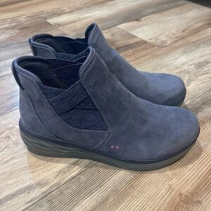 Ryka Water Repellent Stretch Ankle Boots Noelle Folk Blue Women’s 9W